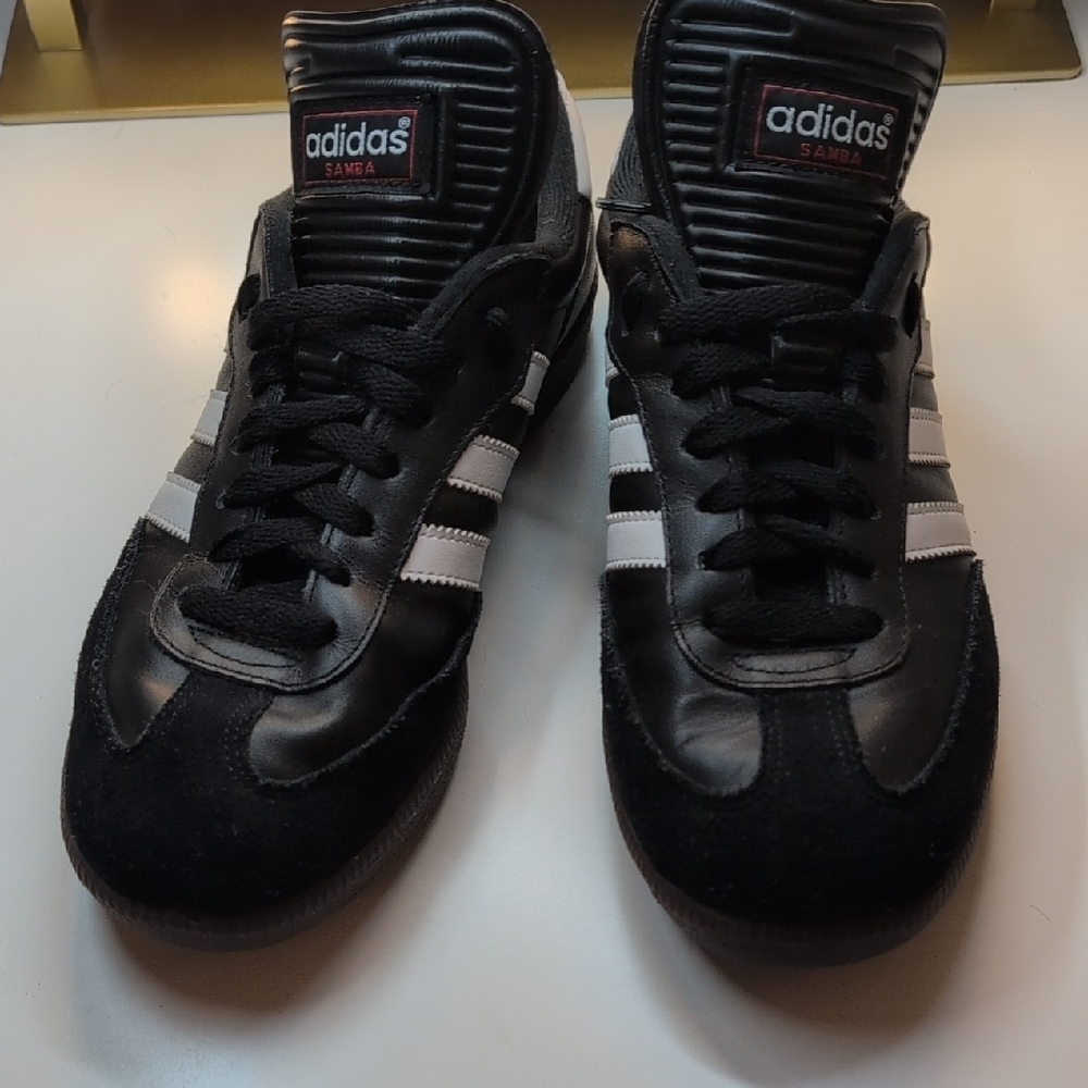 Adidas Men's Black and White Samba Sneakers